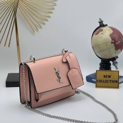 Saint Laurent Medium Sunset Shoulder Croc Saint Laurent Medium Sunset Shoulder Croc