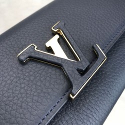 Louis Vuitton Capucines Wallet Navyblue